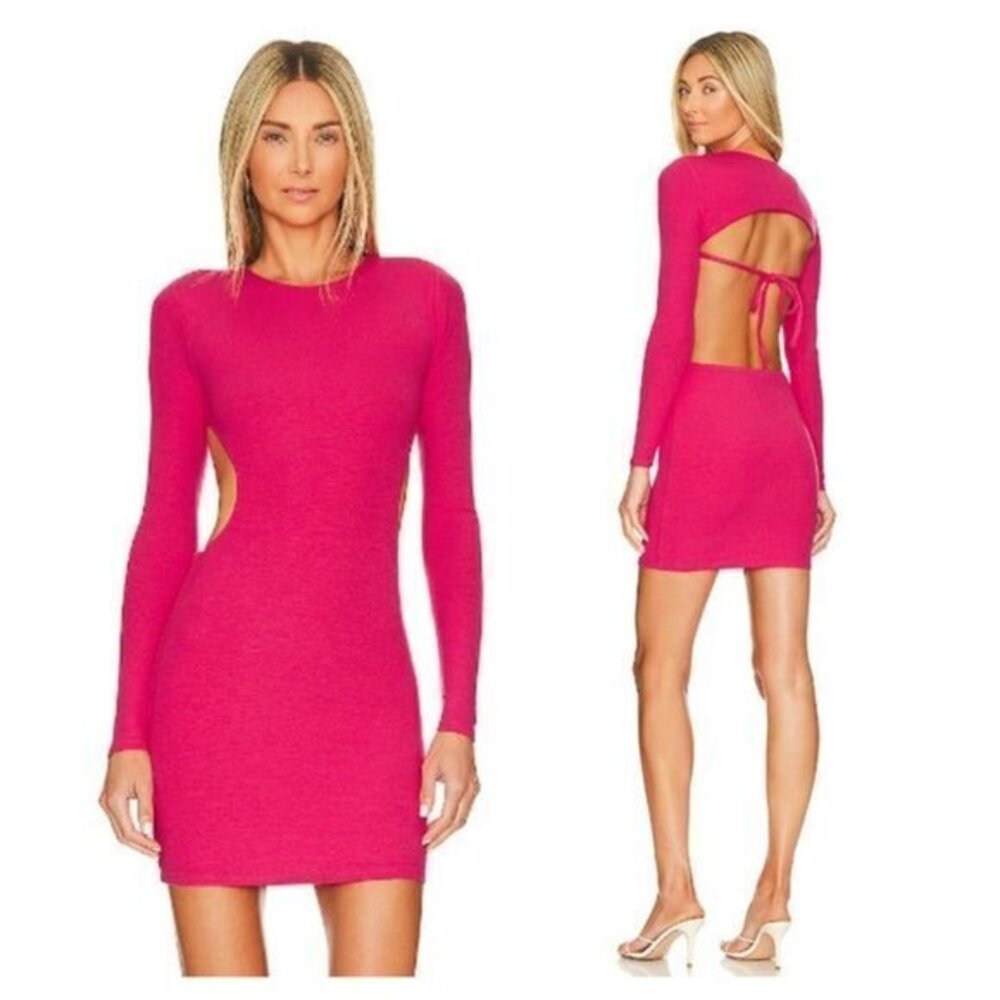 Lovers + Friends Georgie Knit Mini Dress - Rasberry Red